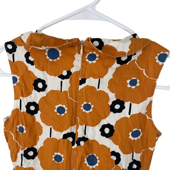 Mini Boden Orange Floral Kids Dress - Picture 4 of 4